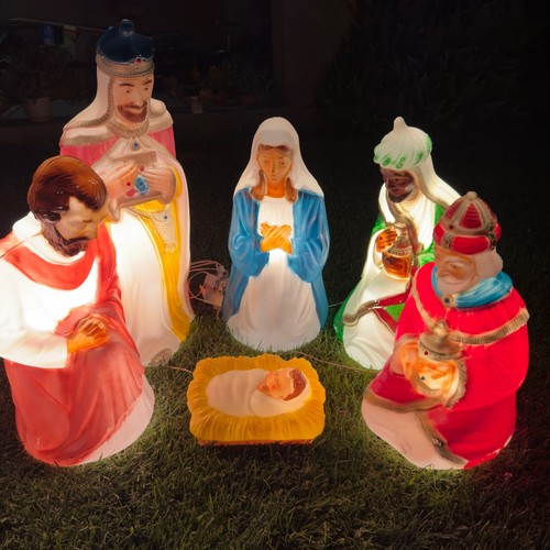 Vintage christmas nativity - christmas,