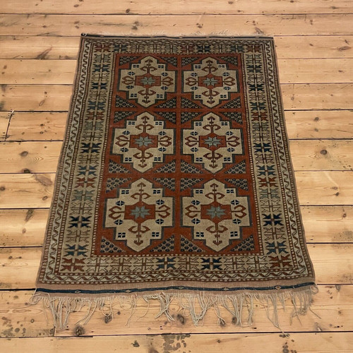 Antique woven rug carpet mat - rug,