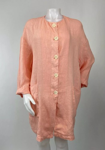 Zara large coral linen - zara,