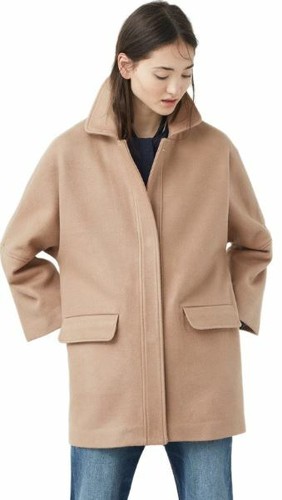 Mango cocoon wool blend - blend, coat