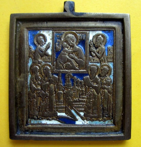 Antique russian old icon - russian,