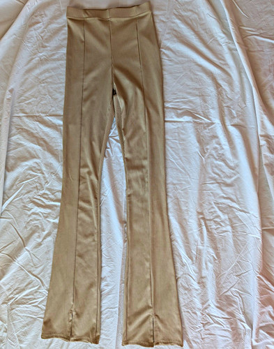 Topshop beige ribbed ankle - beige,