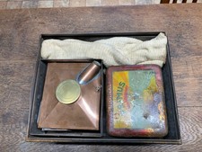 PRIMUS No. 96 Vintage Brass Camping Stove In Original Primus Tin and Kettle