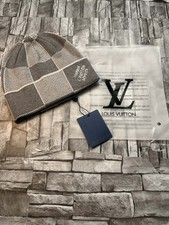 Gray Monogram Knit Beanie LV