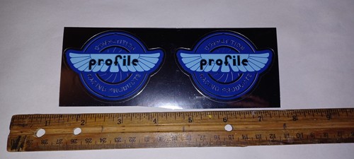 Profile racing decals chrome - racing,