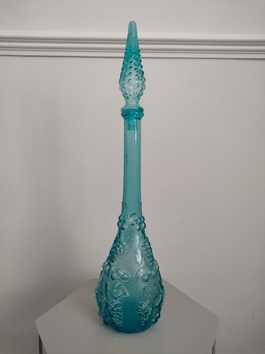 Empoli turquoise glass genie - glass,