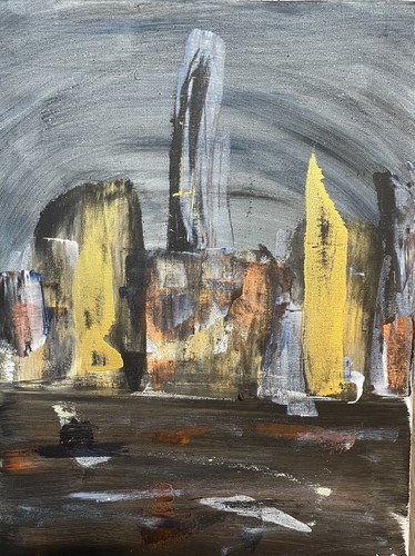 City view modern - modern, abstract