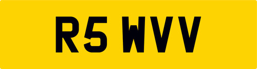 Initials reg number plate - ?,