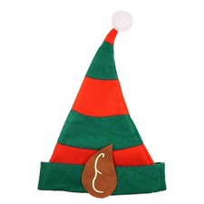 ELF HAT WITH PIXIE EARS Christmas Adults Fancy Dress Costume Hats HBW00098