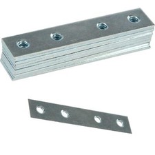 10x FLAT STRAIGHT STEEL MENDING PLATES BRACKETS 75mm METAL BRACES JOIST REPAIRS