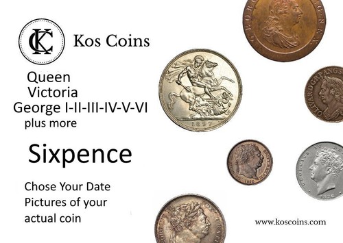 Sixpence silver great britain - silver,