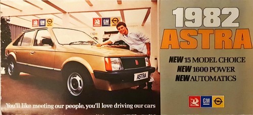 Vauxhall astra brochure 1982 - brochure,