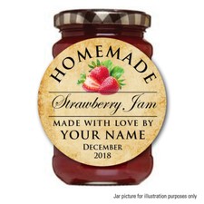 PERSONALISED JAM POT LID JAR