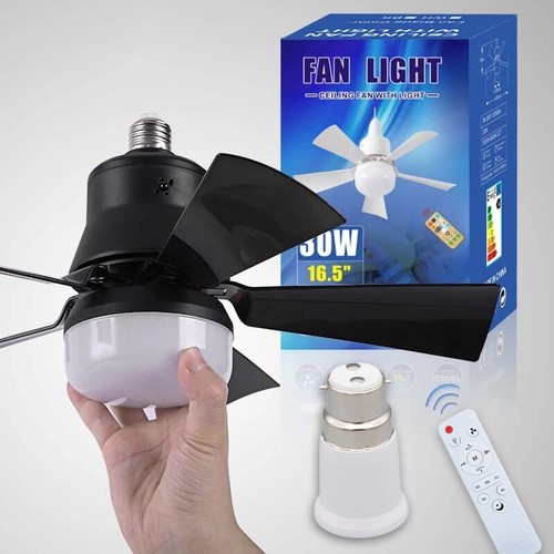 Modern ceiling fan - ceiling, led