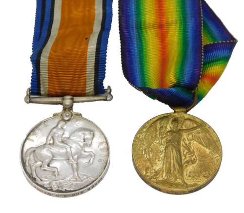 Ww1 medal group pair - ww1, gnr