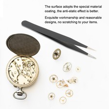 10Pcs Anti-Static Stainless Steel Tweezers Set For Home Repair CKZN