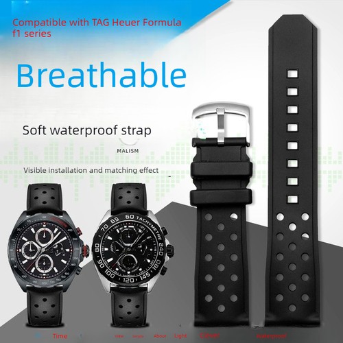 Silicone watch strap 22mm - strap, mens