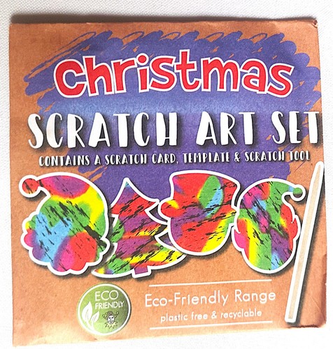Mini christmas scratch art - christmas,