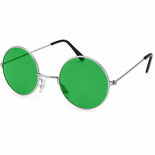 Green lennon round glasses - green,