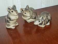 3 Poole pottery mice
