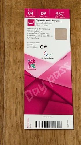 Ticket 2012 london paralympic - 2012,