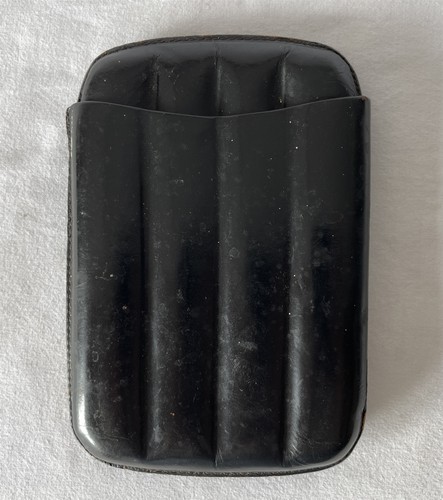 Vintage leather cigar case - vintage,