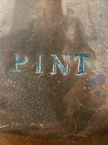 Antique victorian copper pint - copper,