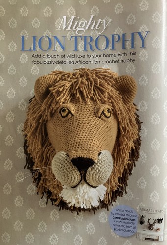 Crochet pattern lion head wall - crochet,