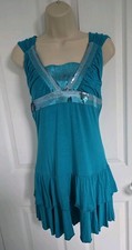 Stunning Jane Norman, Turquoise, Sequined, Ra-Ra Dress. Size 14, More a 10/12.