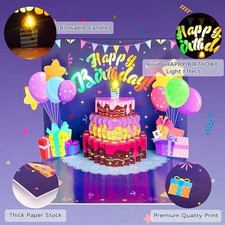 3D Birthday Cards, Musical Pop