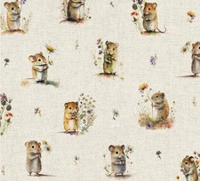 Upholstery Fabric - Field Mice