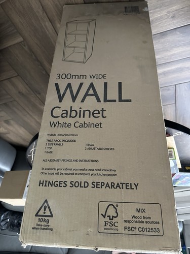 300mm white wall unit from - unit, b&q