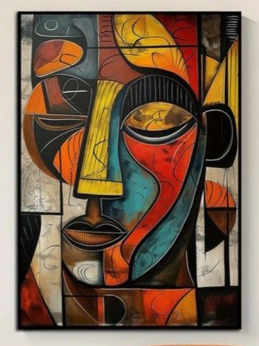 Abstract african face - african,