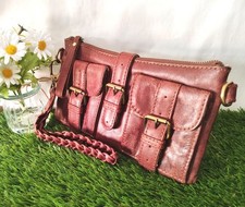 Rare Yoshi X Hope Springs Leather Pouch Satchel Bag - Brown