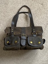 Vintage Barbour Waxed Satchel