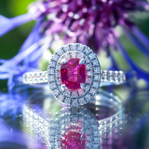 11ct oval unheated ruby and - oval,