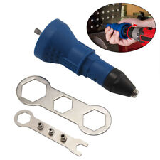 3x Electric Rivet Nut-Gun Cordless Drill Pop-Adapter Riveting Riveter Insert Kit