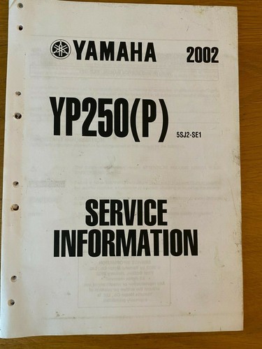 Yamaha yp250 service - yamaha,