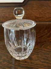 Stuart Crystal Cut Glass Small Preserve Jam Jar Pot With Lid 59