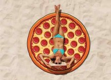 Pepperoni Pizza Beach Blanket