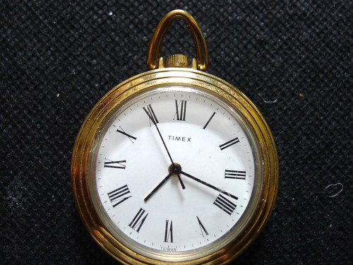 Timex golden 43mm slim pocket - golden,