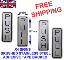 Push Pull Door Signs 2 Pairs