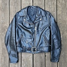 Vintage Schott NYC Women's Perfecto Motorcycle Jacket Black Size 12 Made In USA