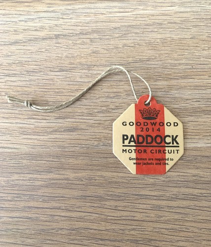Goodwood revival paddock pass - revival,