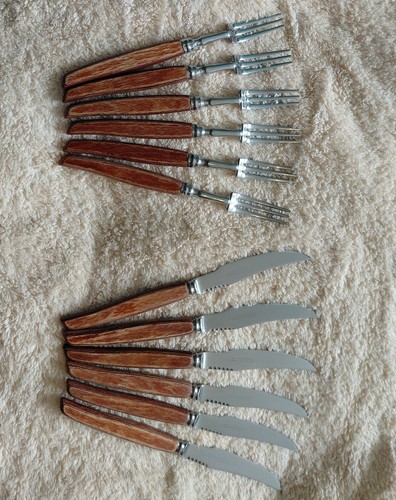 Glosswood vintage cutlery set - cutlery,