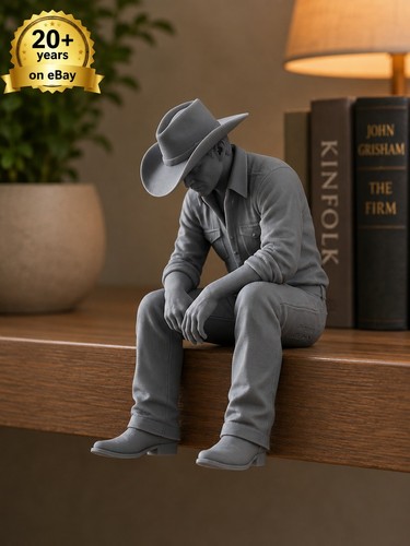 Cowboy ledge sitter - cowboy, decor