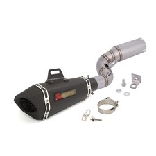 Black Muffler Exhaust Mid Pipe