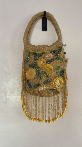 Mirasol lemon beaded bag - mirasol,