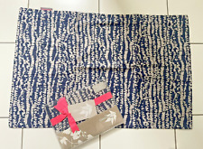  Clarissa Hulse Pair Of Cotton Pillowcases Indigo Design New With Tags 