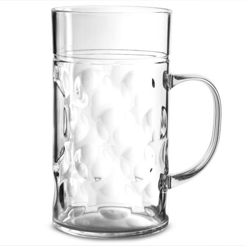 Plastic beer stein lined - beer,